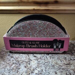 Glitz & Glam Pink Sparkle Makeup Brush Holder